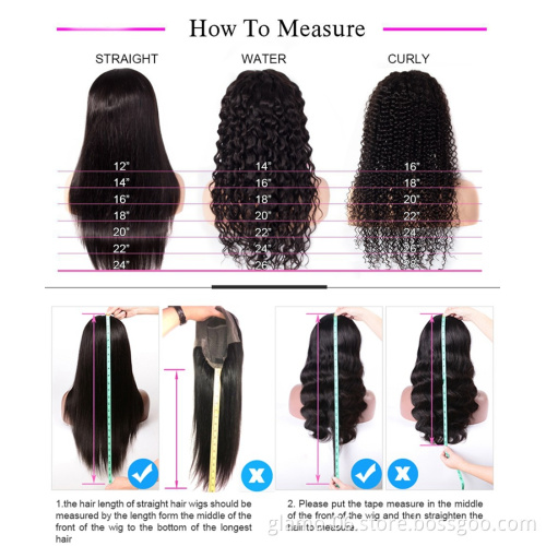 Annione 12A Grade Virgin Hair Wigs,Raw Human Wigs Straight Remy Hair Wigs 5 Star,Virgin Human Natural Mink Brazilian Hair Wigs